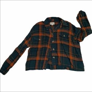 American Eagle Cropped Flannel